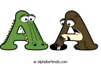 aa animal word art