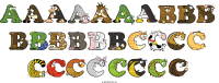aaaaaaabbb-bbbbbbcccc-cccccccc animal word art