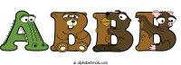 abbb animal word art