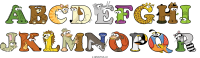 abcdefghi-jklmnopqr animal word art