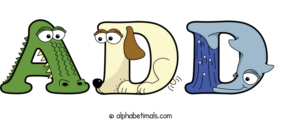 Add animal word art spelling Add with Alphabetimals - cartoon alphabet animals