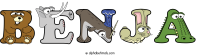benja animal word art