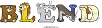 blend animal word art