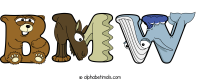 bmw animal word art