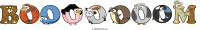 booooooom animal word art