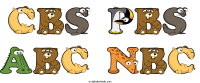 cbs-pbs-abc-nbc animal word art