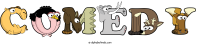 comedy animal word art