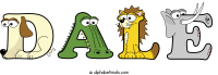 dale animal word art