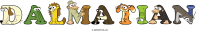 dalmatian animal word art