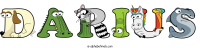 darius animal word art