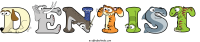 dentist animal word art