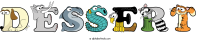 dessert animal word art