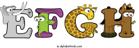 efgh animal word art