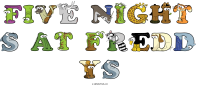 five-night-s-at-fredd-ys animal word art