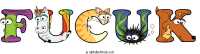 fucuk animal word art