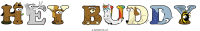 hey-buddy animal word art