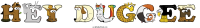 hey-duggee animal word art