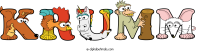 krumm animal word art