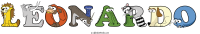 leonardo animal word art
