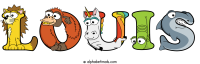 louis animal word art