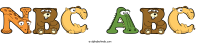 nbc-abcc animal word art