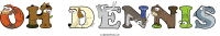 oh-dennis animal word art