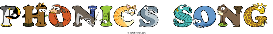 Phonics Song animal word art spelling Phonics Song with Alphabetimals - cartoon alphabet animals