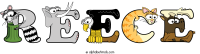 reece animal word art