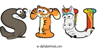 stu animal word art
