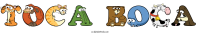 toca-boca animal word art