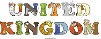 united-kingdom animal word art