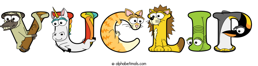 Vuclip animal word art spelling Vuclip with Alphabetimals - cartoon alphabet animals