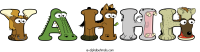yahhh animal word art