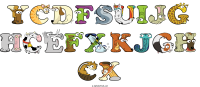 ycdfsuijg-hcefxkjgh-cx animal word art
