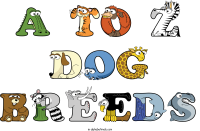 a-to-z-dog-breeds animal word art