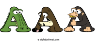 aaa animal word art