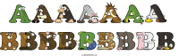 aaaaaaa-bbbbbbbbb animal word art