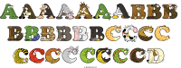 aaaaaaabbb-bbbbbbcccc-ccccccccd animal word art