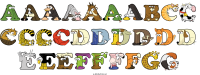 Aaaaaaabcc Ccccdddddd Eeeffffgg animal word art