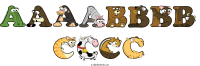 aaaabbbb-cccc animal word art