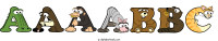 aaaabbc animal word art
