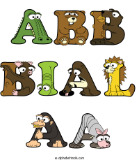abb-bial-aa animal word art