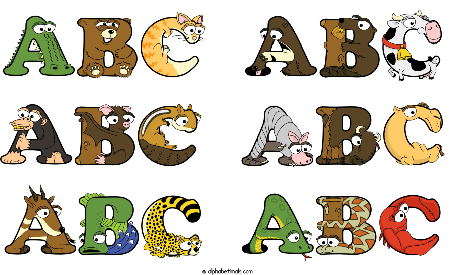 Abc Abc Abc Abc Abc Abc animal word art spelling Abc Abc Abc Abc Abc Abc with Alphabetimals - cartoon alphabet animals