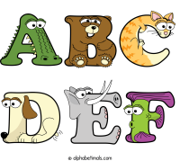 abc-def animal word art