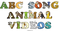 abc-song-animal-videos animal word art