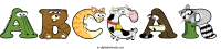 abccar animal word art