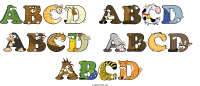 abcd-abcd--abcd-abcd-abcd animal word art
