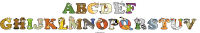 abcdef-ghijklmnopqrstuv animal word art
