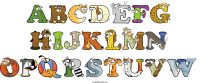 Abcdefg Hijklmn Opqrstuvw animal word art