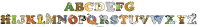 abcdefg-hijklmnopqrstuvwxyz animal word art
